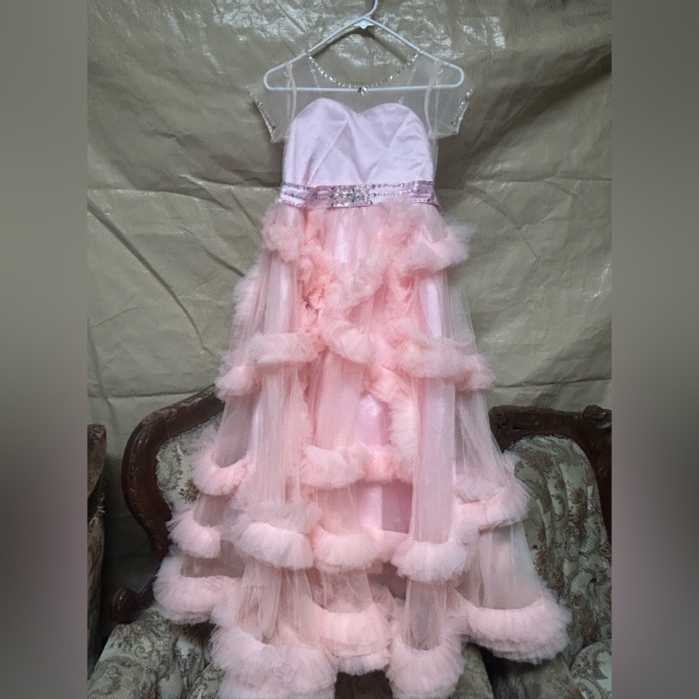 Elegant Pink Kids Formal Dress
